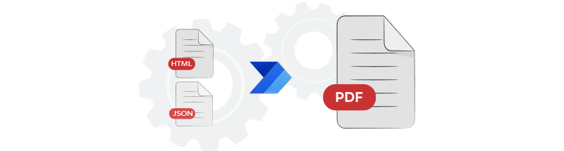 Generate PDF using html template and json data in power automate