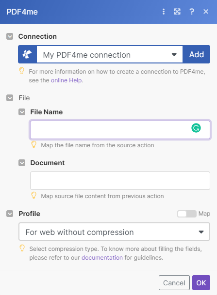 Linearize PDF module in Make